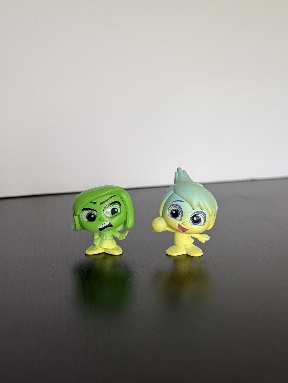 Disney Doorables Neon Pop Joy & Disgust Inside Out Mini Figures 2 Pc Lot